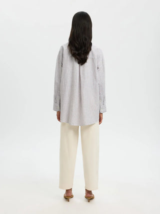 CLEO OVERSIZE LINEN BLEND SHIRT