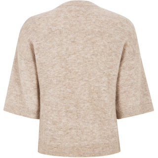 Allison SS knit -Beige
