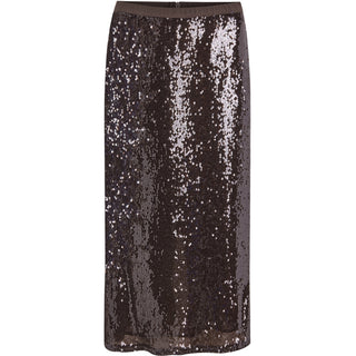 Maddison Midi Skirt - Brun