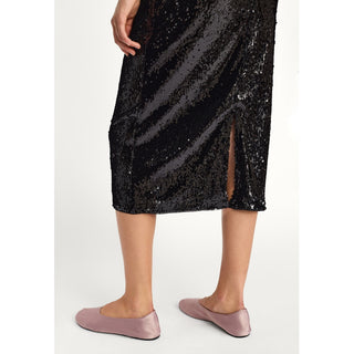 Maddison Midi Skirt - Svart