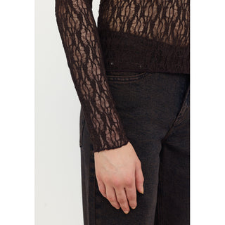 Olena LS Top Brun