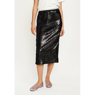Maddison Midi Skirt - Svart
