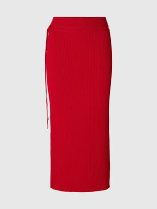 CARLY MW KNIT ANKLE SKIRT