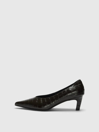 Ivy Leather Pump Brown
