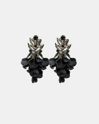 Leaf Big Stone Earrings