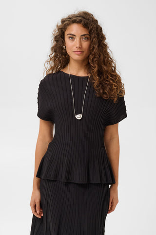 HEART KNIT CAPSLEEVE