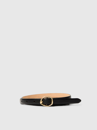 Feline Slim Leather Belt