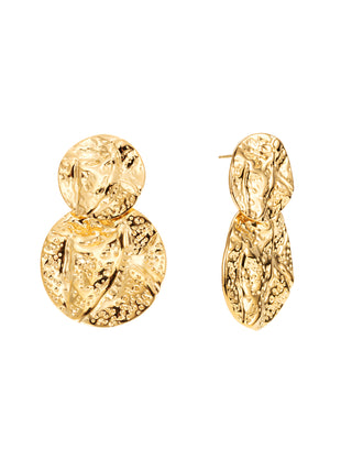 Amalfi double earring gold