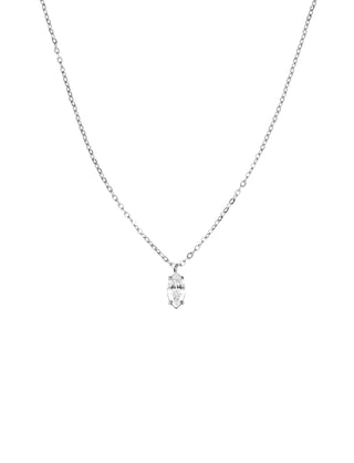 Teardrop necklace steel