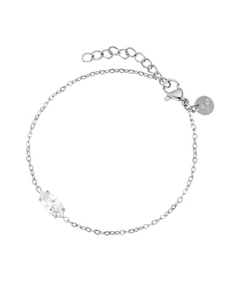Teardrop bracelet steel