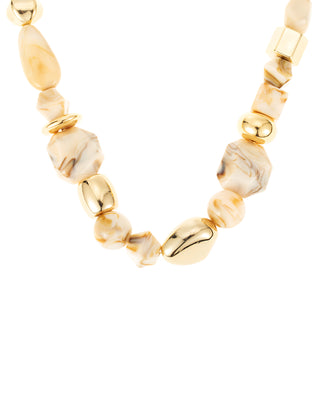 Lolla chunky necklace nude