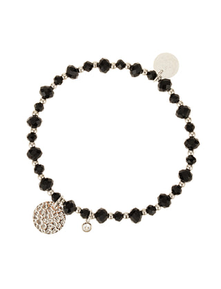 Menton bracelet silver black