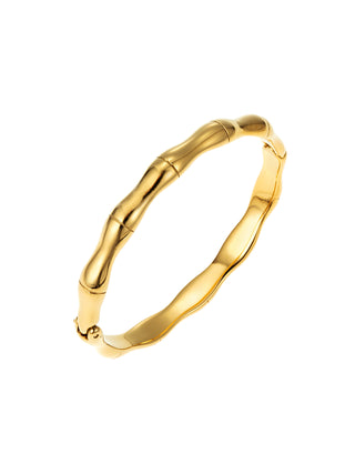 Bamboo bangle gold