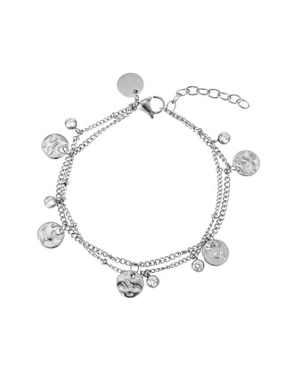 Amalfi double layer bracelet, steel