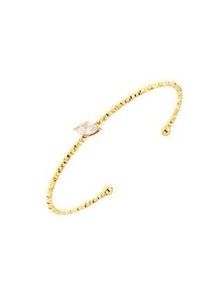 Como mini bangle crystal gold