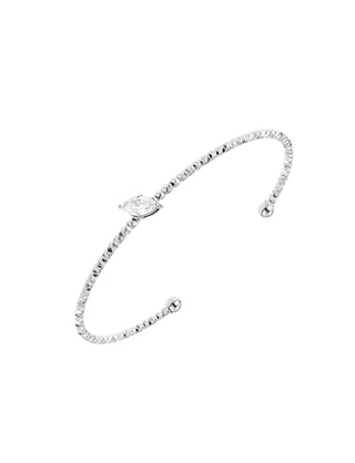 Como mini bangle crystal steel