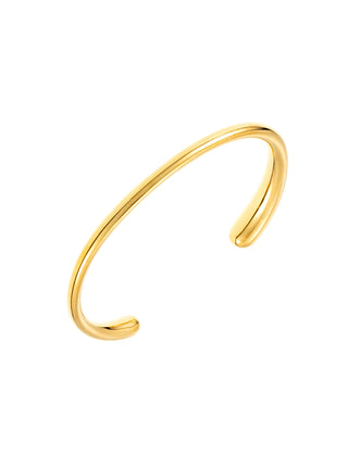 C shape bangle gold