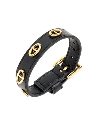 Celine leather bracelet black