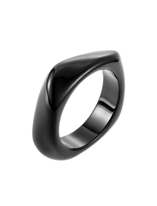 Resin bangle large black