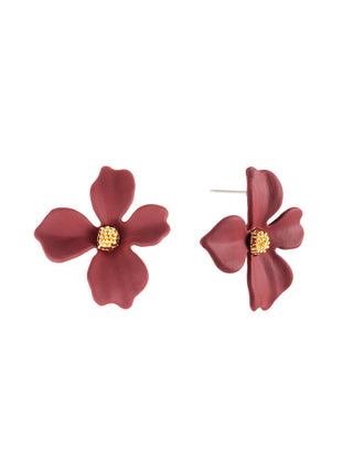 Lilly earring , brown