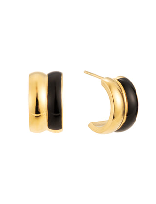 Lissabon earring black gold