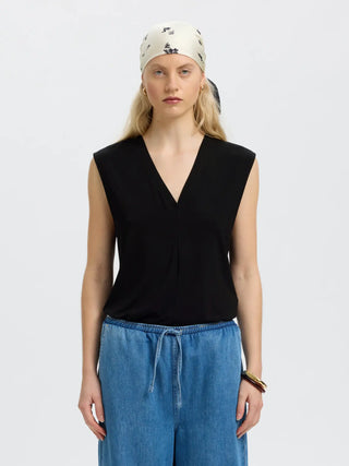 BERTA BELLIS SL V-NECK TOP
