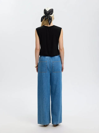 BERTA BELLIS SL V-NECK TOP