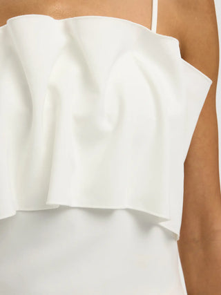VINELLE PLEATED BANDEAU TOP