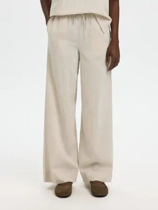 LUISA WIDE LINEN BLEND PANT