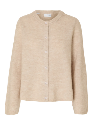 LULU NEW LS KNIT CARDIGAN - Birch
