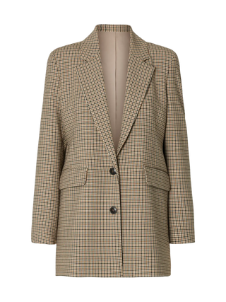 RITA LS RELAXED BLAZER CHECK