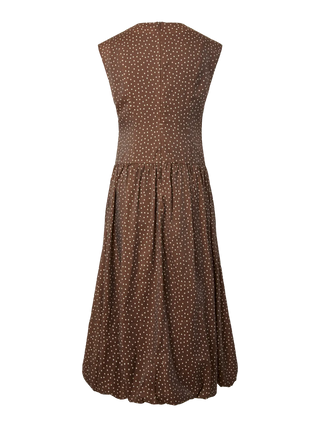 KRISSI BUBBLE HEM LONG DRESS