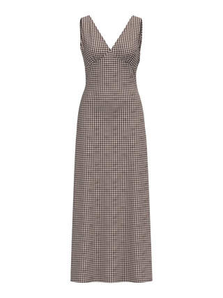 TERNI V-NECK ANKLE DRESS