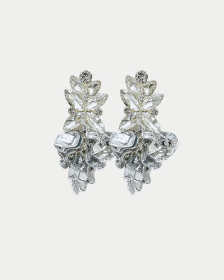 Leaf Big Stone Earrings