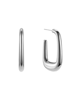 Lou hoop earring steel