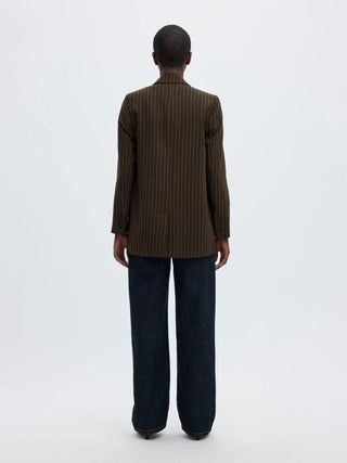 RITA LS RELAXED BLAZER PIN STRI