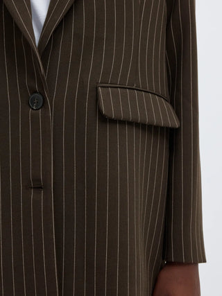 RITA LS RELAXED BLAZER PIN STRI