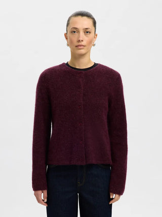LULU NEW LS KNIT CARDIGAN - FIG