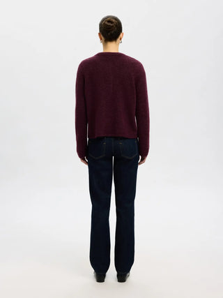 LULU NEW LS KNIT CARDIGAN - FIG