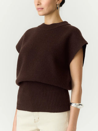 Esli Wool Blend Knit Vest