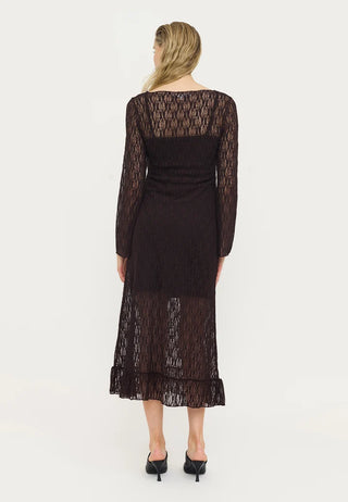 Olena Midi Dress Brun