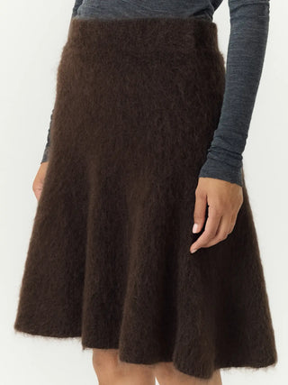 TILDE HW MOHAIR BLEND KNIT SKIRT