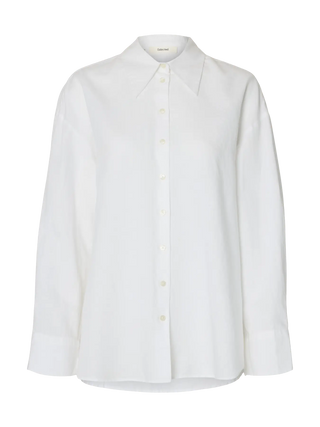 CLEO OVERSIZE LINEN BLEND SHIRT