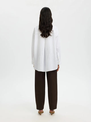 CLEO OVERSIZE LINEN BLEND SHIRT