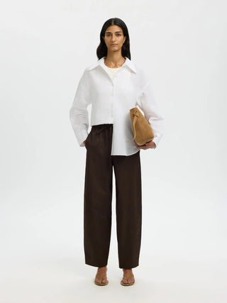 CLEO OVERSIZE LINEN BLEND SHIRT