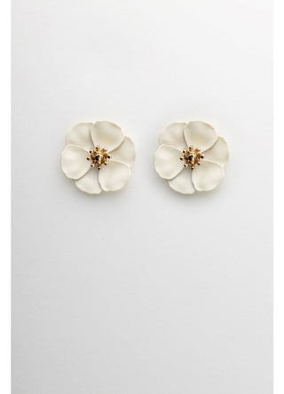 Flower Small Clip On Earrings