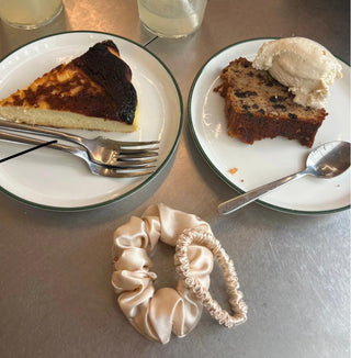 Silkes Scrunchie Medium Champange