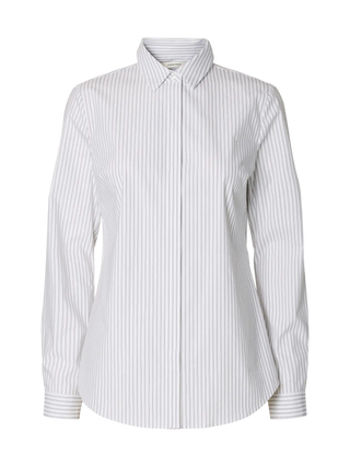 ROMIE STRIPED FITTED SHIRT