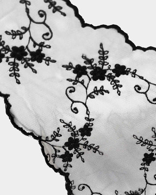 Lace Scarf Black
