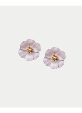 Flower Small Clip On Earrings